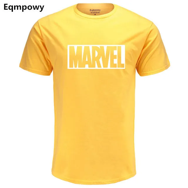 Fashion MARVEL t-Shirt men cotton short sleeves Casual male marvel t shirts