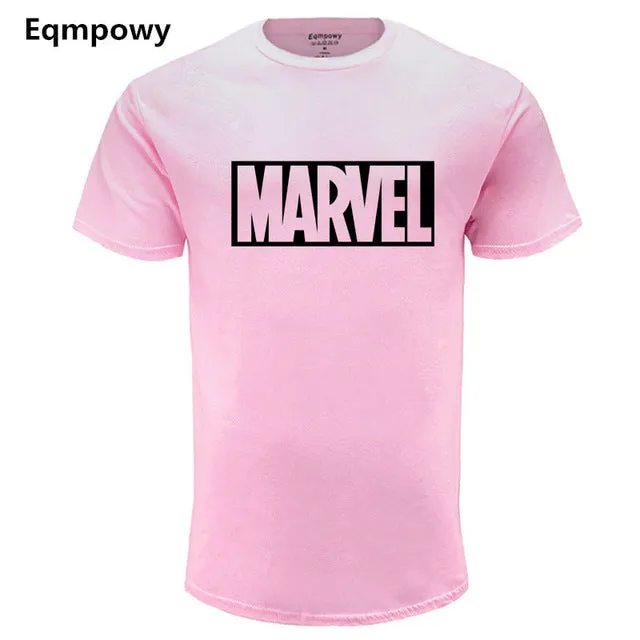 Fashion MARVEL t-Shirt men cotton short sleeves Casual male marvel t shirts