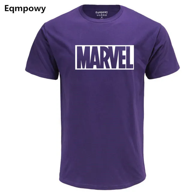 Fashion MARVEL t-Shirt men cotton short sleeves Casual male marvel t shirts