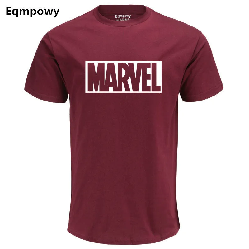 Fashion MARVEL t-Shirt men cotton short sleeves Casual male marvel t shirts