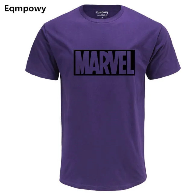 Fashion MARVEL t-Shirt men cotton short sleeves Casual male marvel t shirts