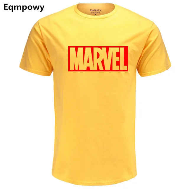 Fashion MARVEL t-Shirt men cotton short sleeves Casual male marvel t shirts