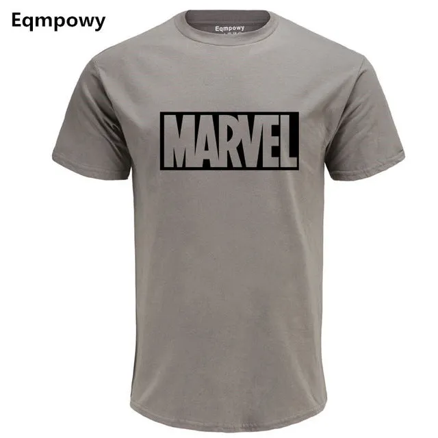 Fashion MARVEL t-Shirt men cotton short sleeves Casual male marvel t shirts