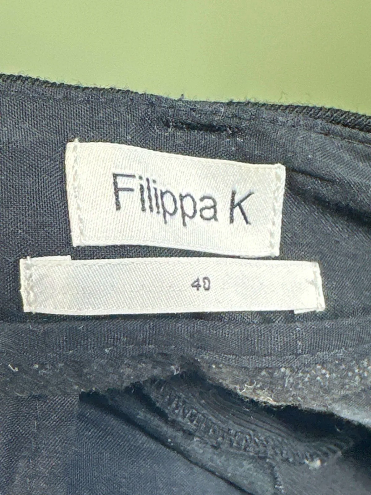 Filippa K Black Trousers EU 40 UK 12