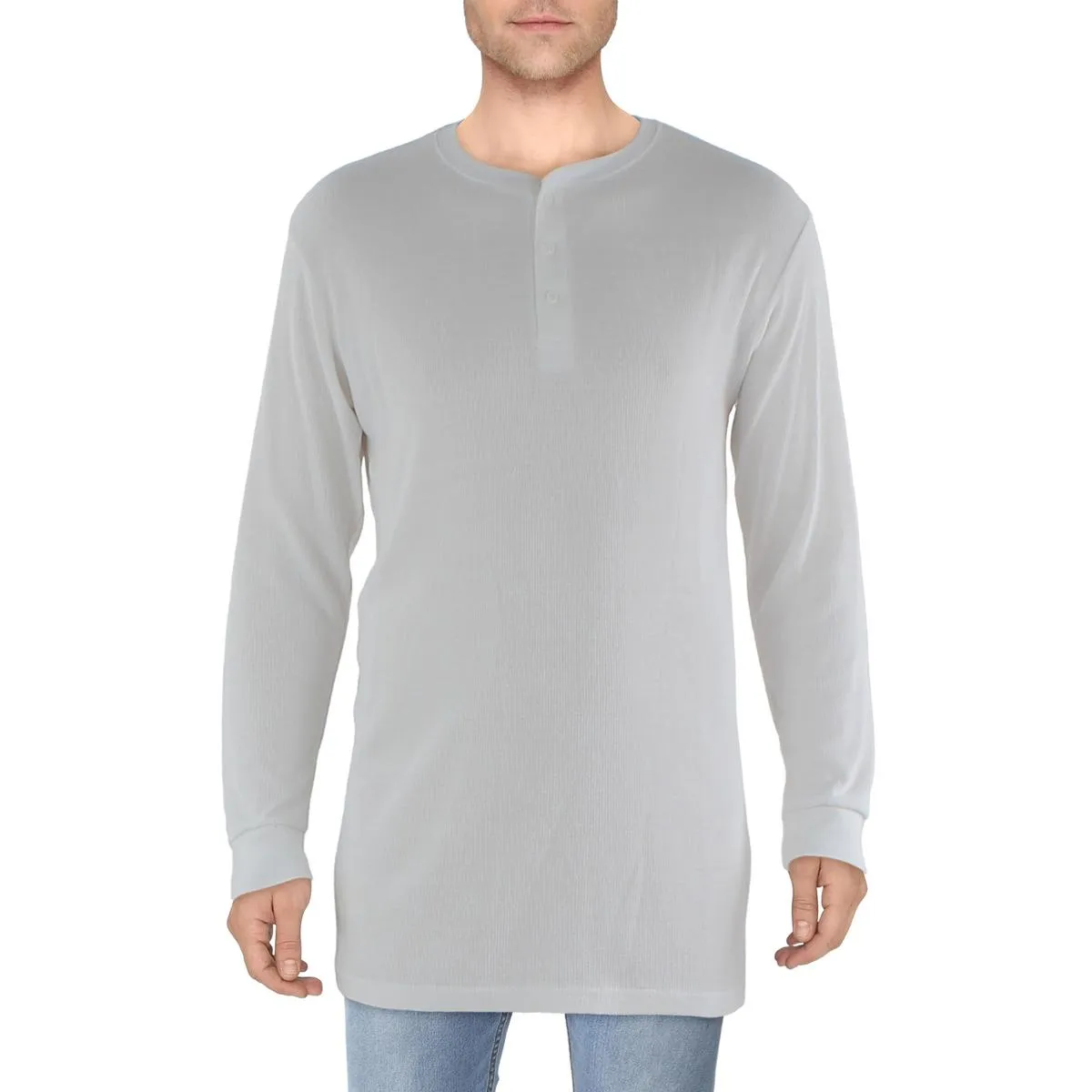 Galaxy by Harvic Mens Thermal Long Sleeves Henley Shirt