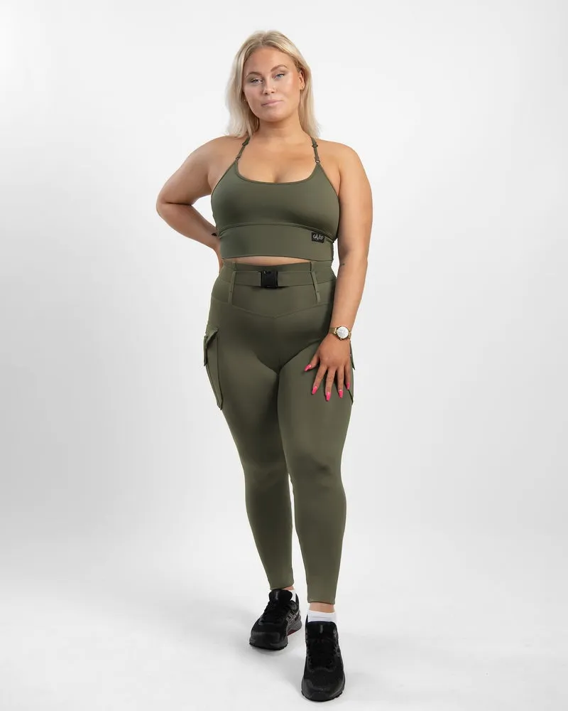 Gavelo Cargo Leggings - Military Green