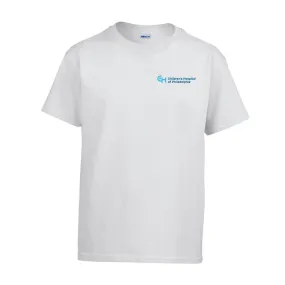 Gildan Youth Ultra Cotton T-Shirt with Light Blue Logo