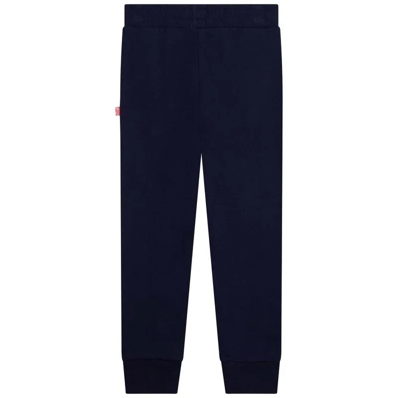 Girls Navy Star Joggers