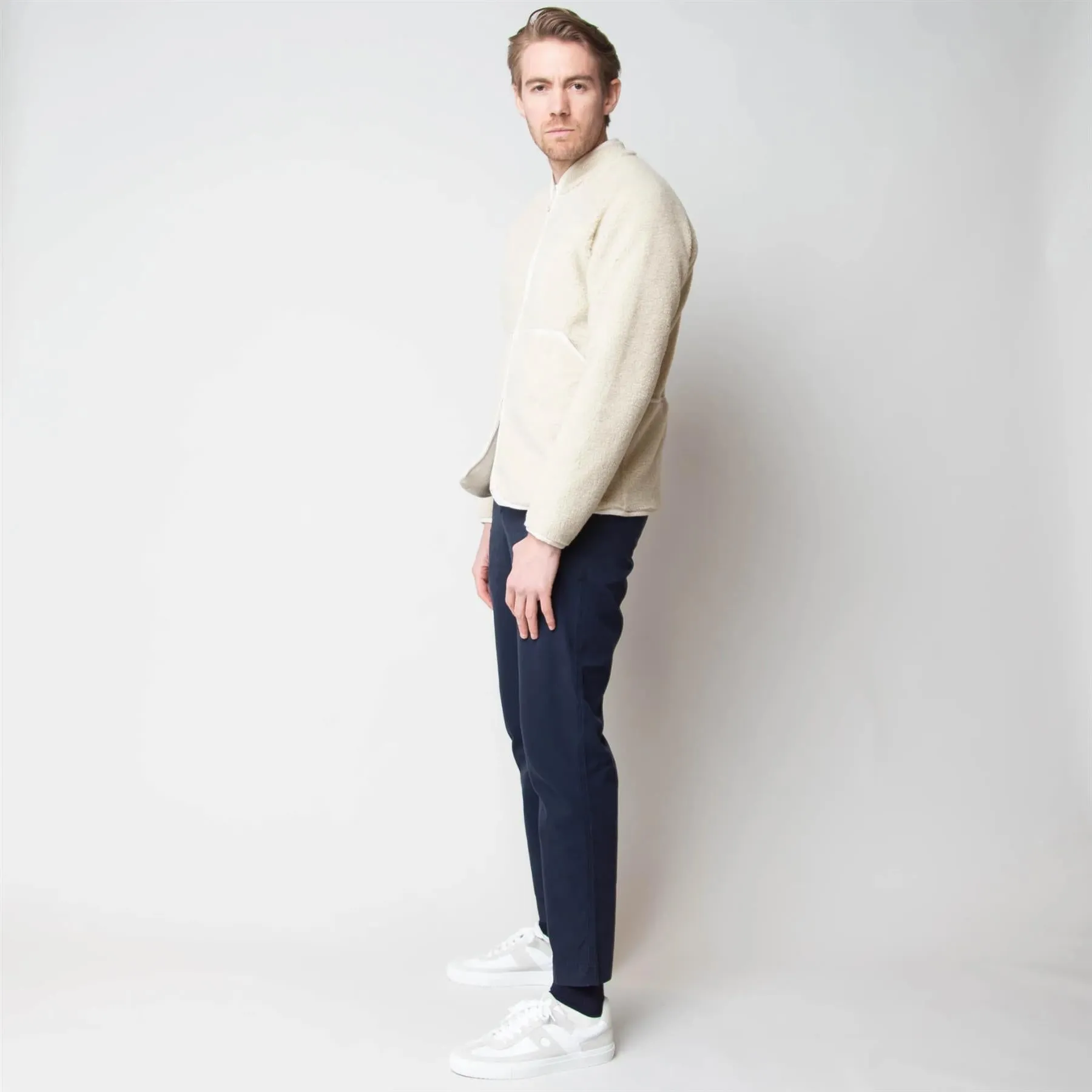 Good Walk Chino Trousers Moleskin Navy - AW24