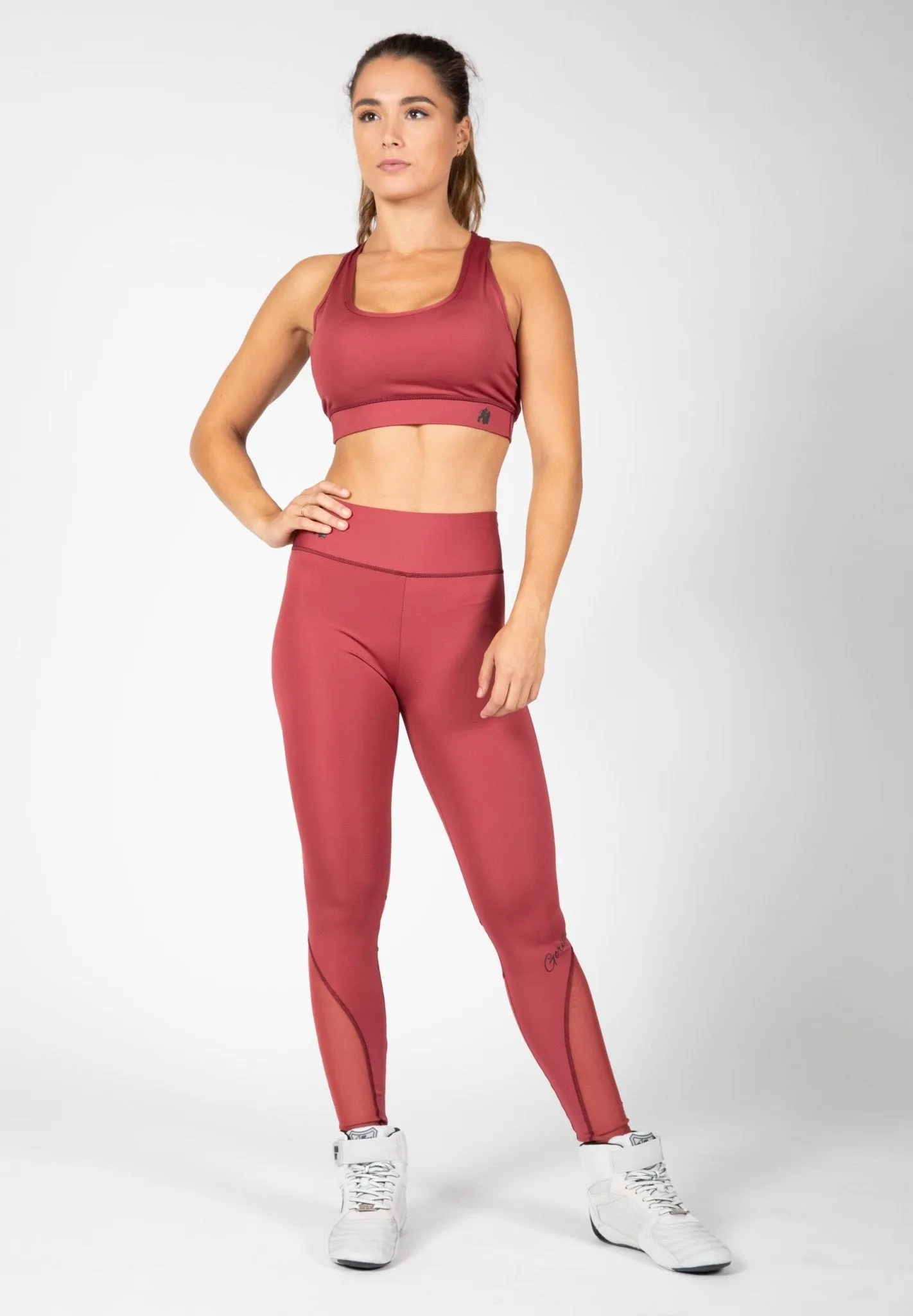 Gorilla Wear Meta Sports Bra - Burgundy Red