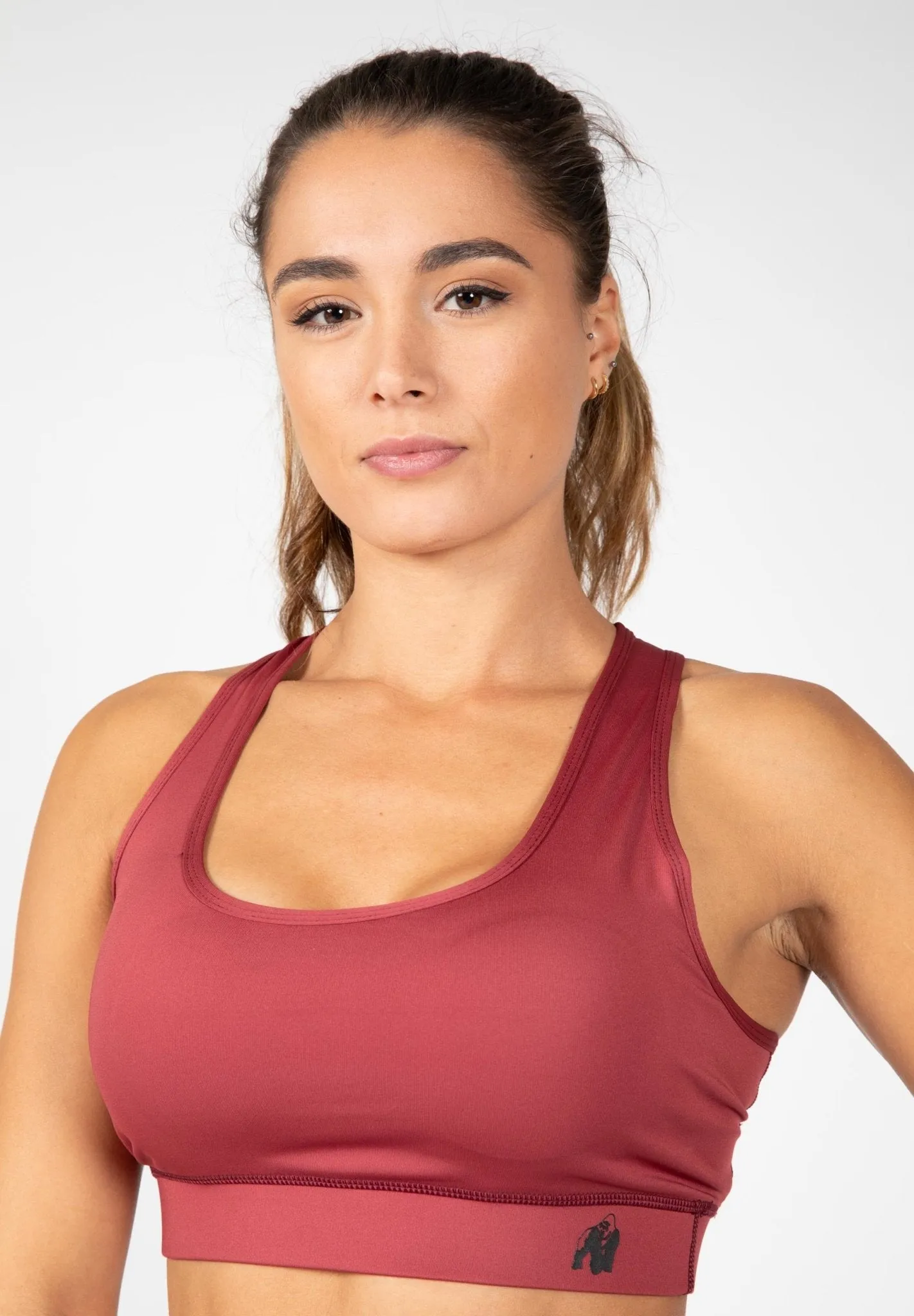 Gorilla Wear Meta Sports Bra - Burgundy Red