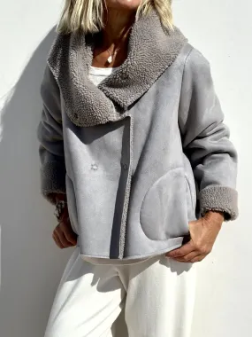 Gray Warm Loose Coat