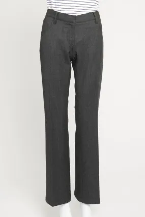 Grey Wool Preowned Trousers