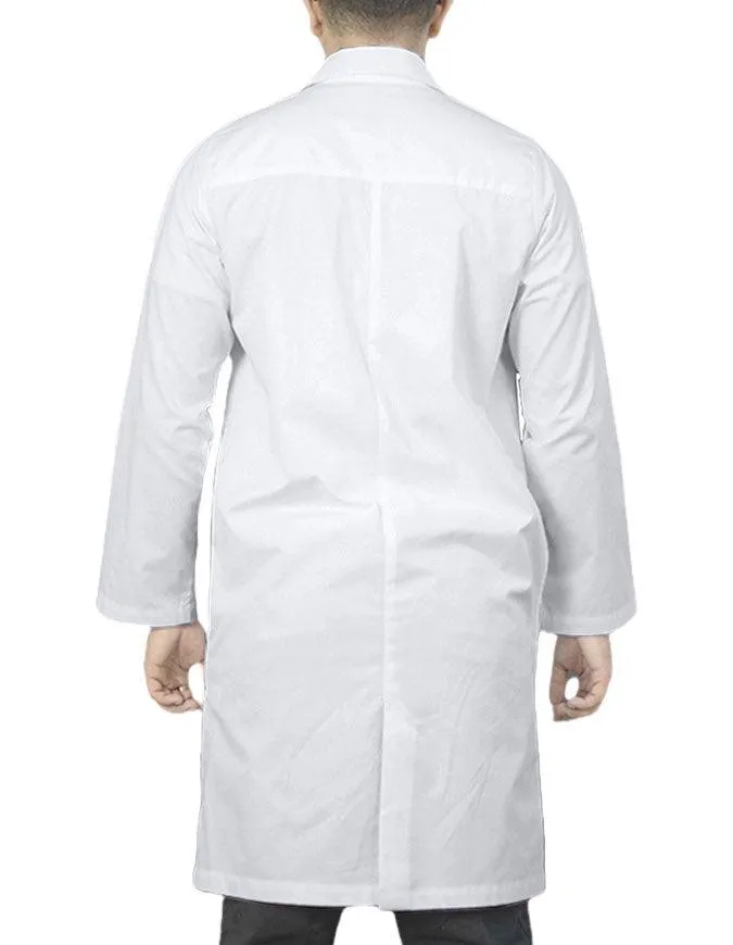 Heedfit 40 Inches Unisex Long Lab Coat with Inner Pocket