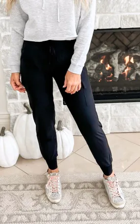 High Waisted Solid Knit Jogger - Final Sale