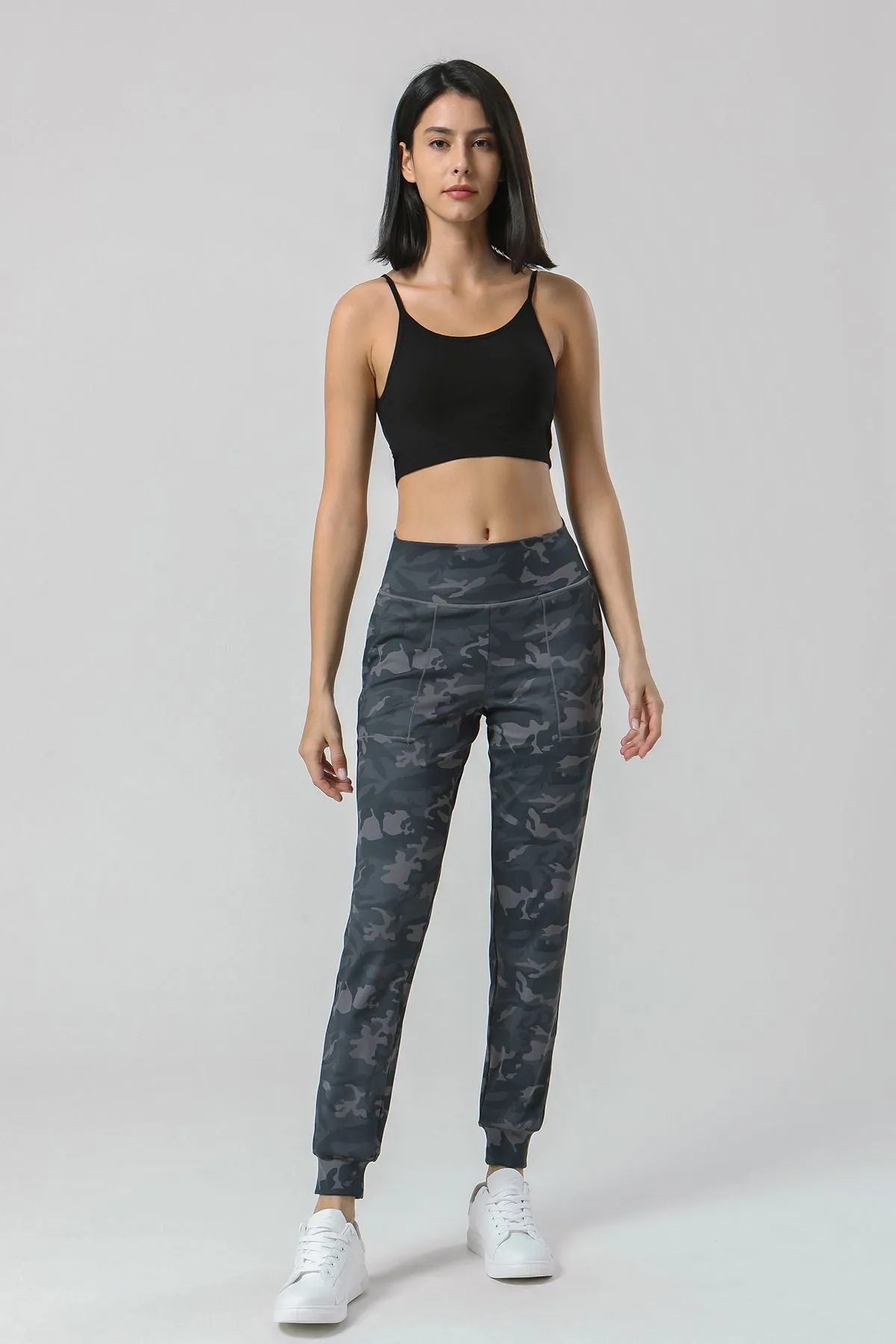 High-Waisted Tapered Joggers