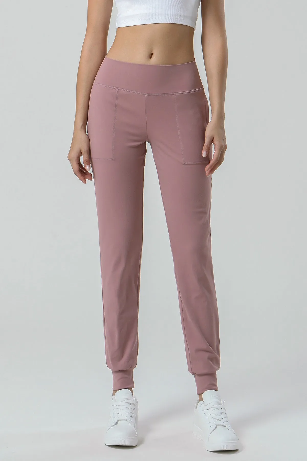 High-Waisted Tapered Joggers