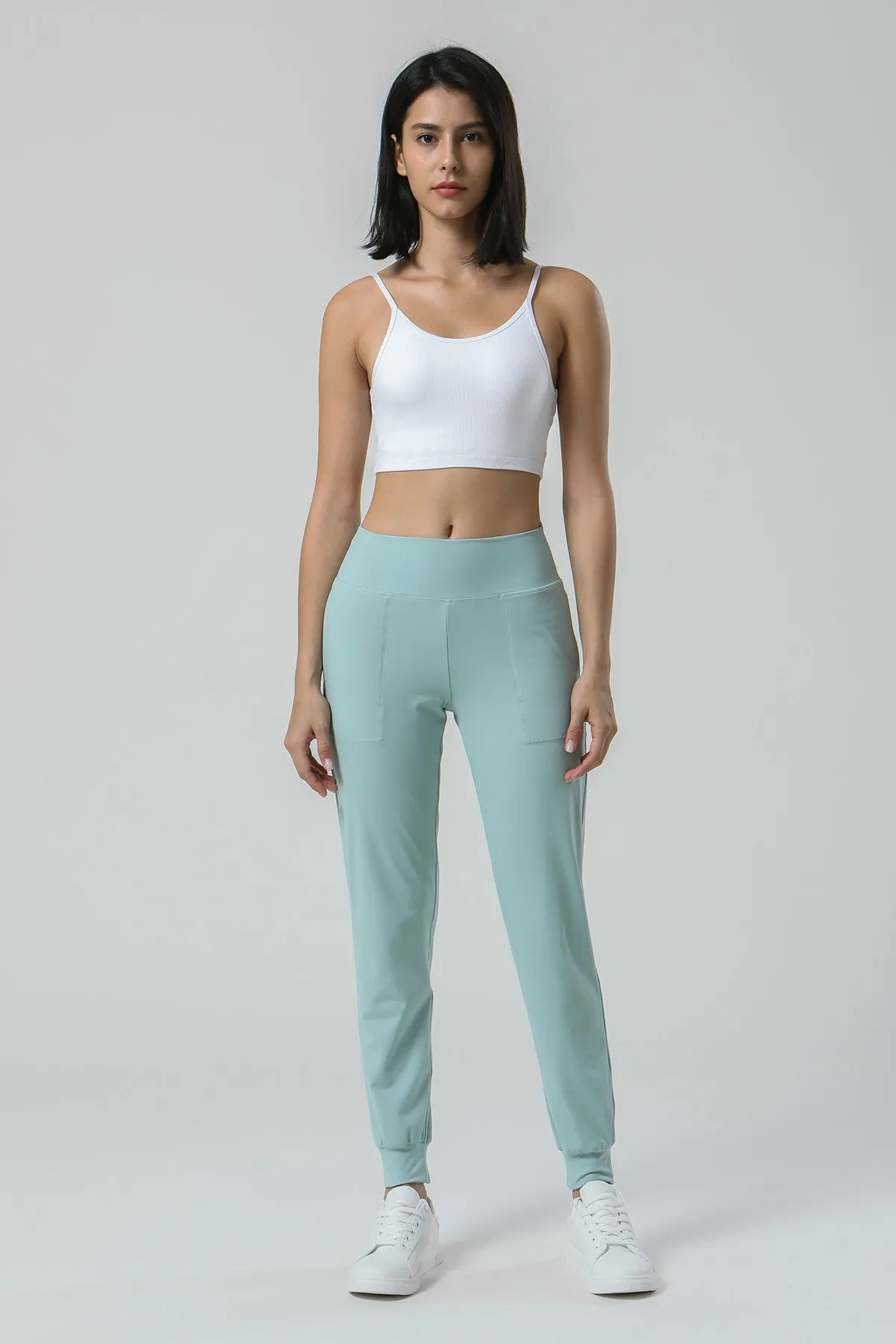 High-Waisted Tapered Joggers