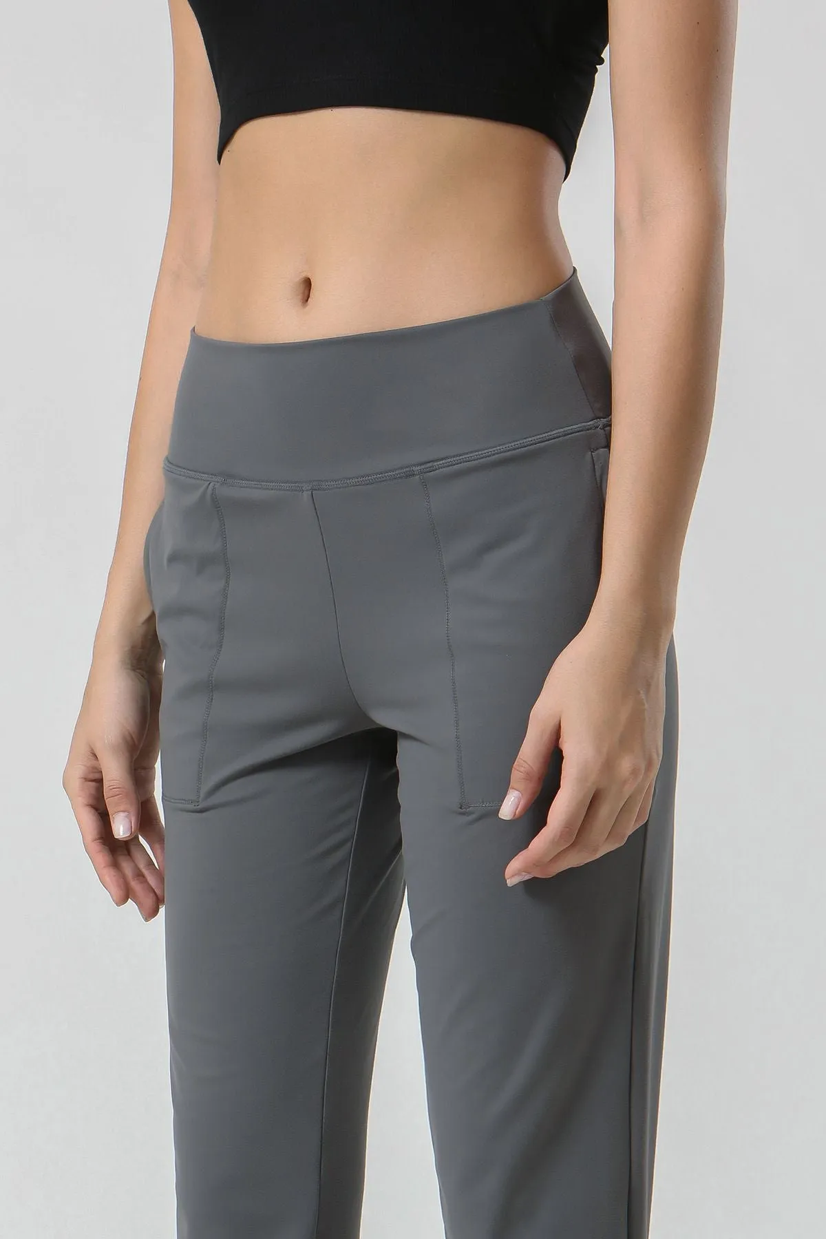 High-Waisted Tapered Joggers