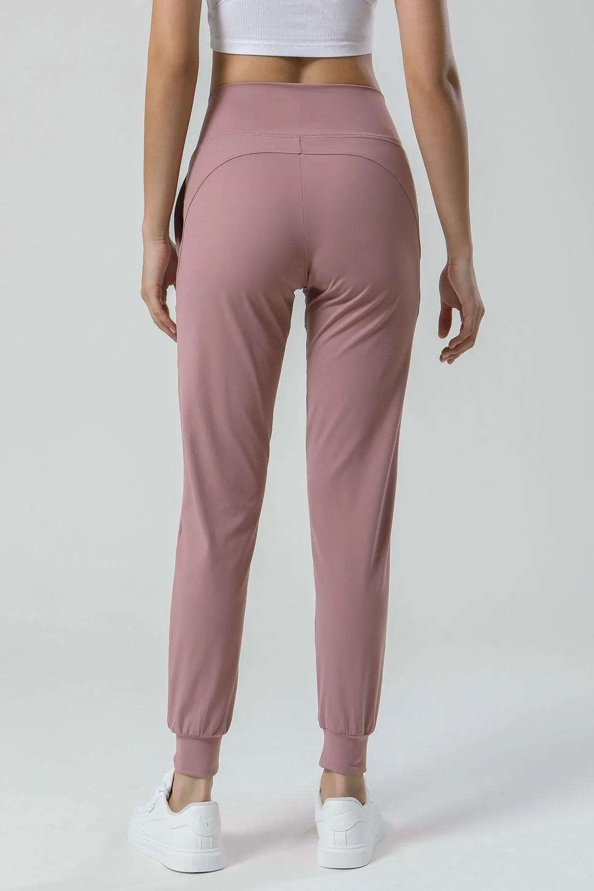 High-Waisted Tapered Joggers