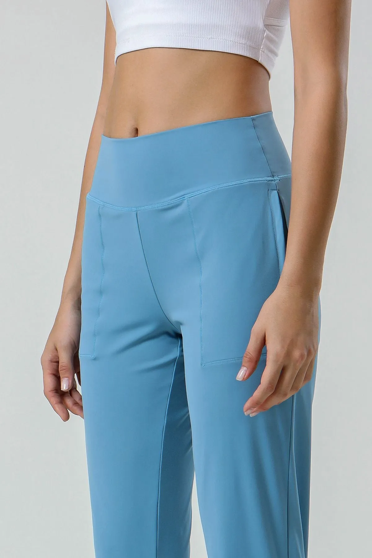 High-Waisted Tapered Joggers