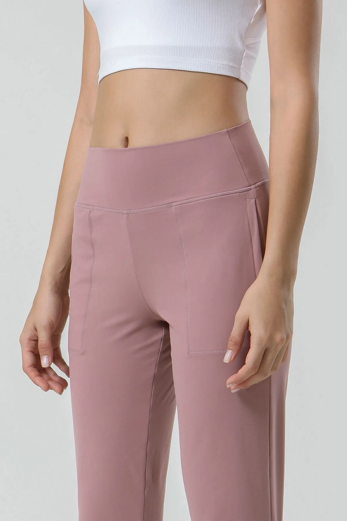 High-Waisted Tapered Joggers