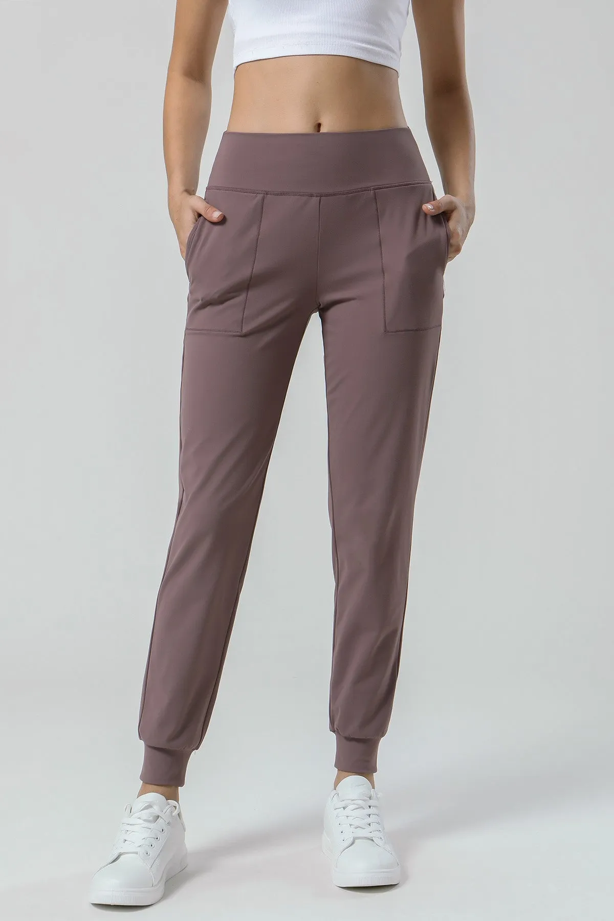 High-Waisted Tapered Joggers