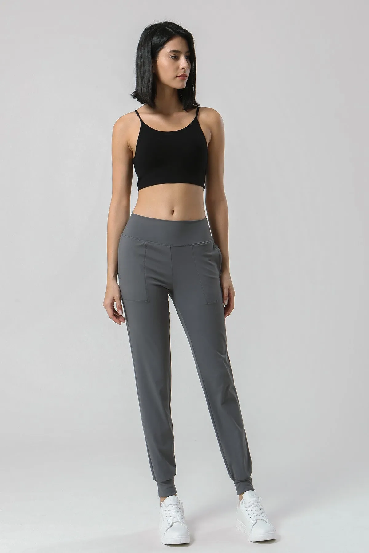 High-Waisted Tapered Joggers