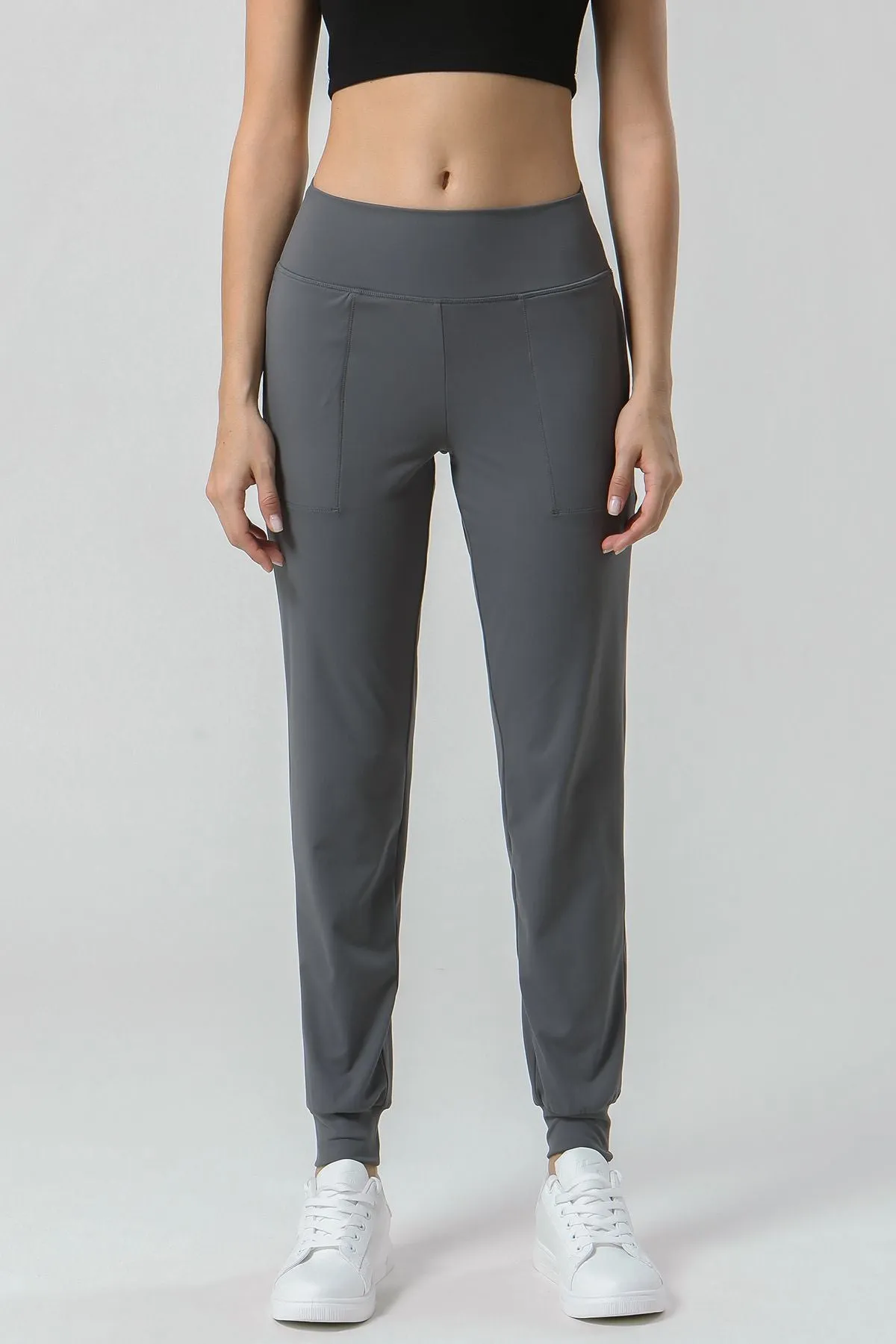 High-Waisted Tapered Joggers