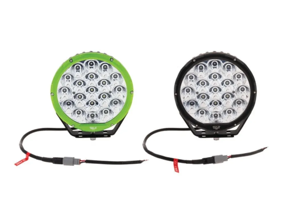 Hulk 7" LED Round 4x4 Driving Light Kit with Interchangeable Bezels