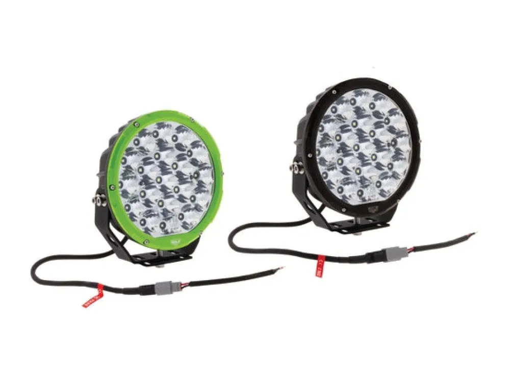 Hulk 7" LED Round 4x4 Driving Light Kit with Interchangeable Bezels