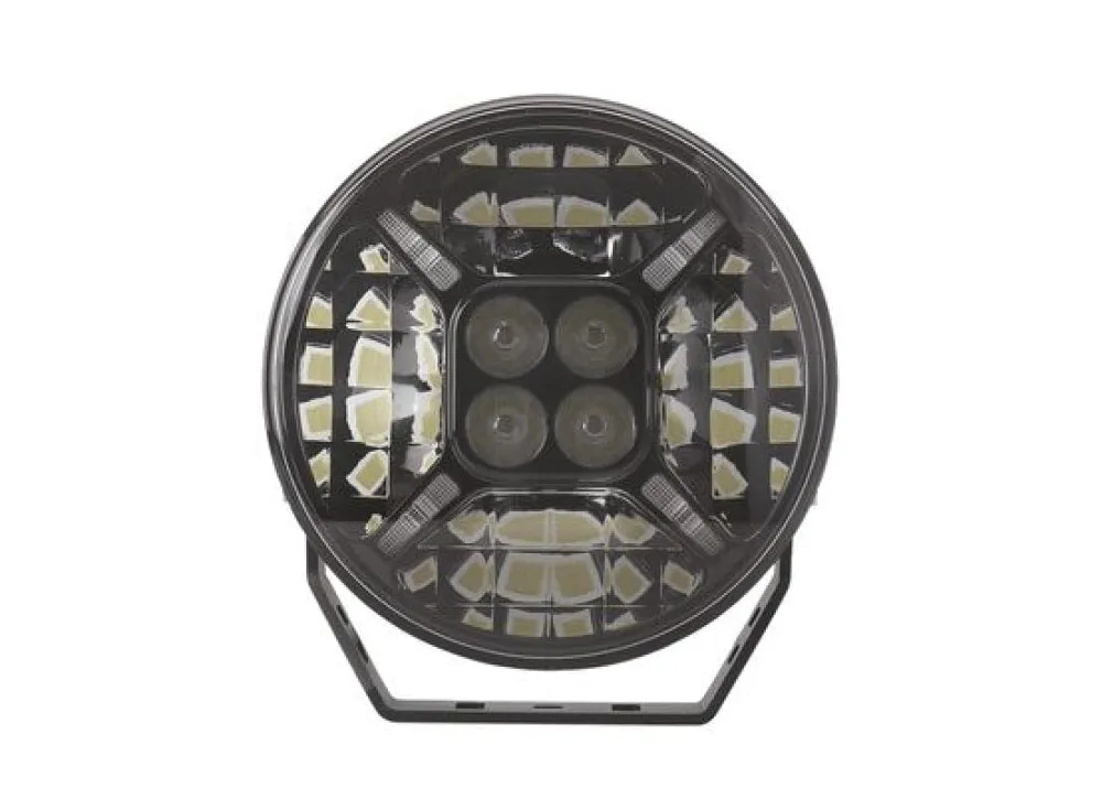 Hulk 7" Round 4x4 LED Driving Lamp | Black/Chrome