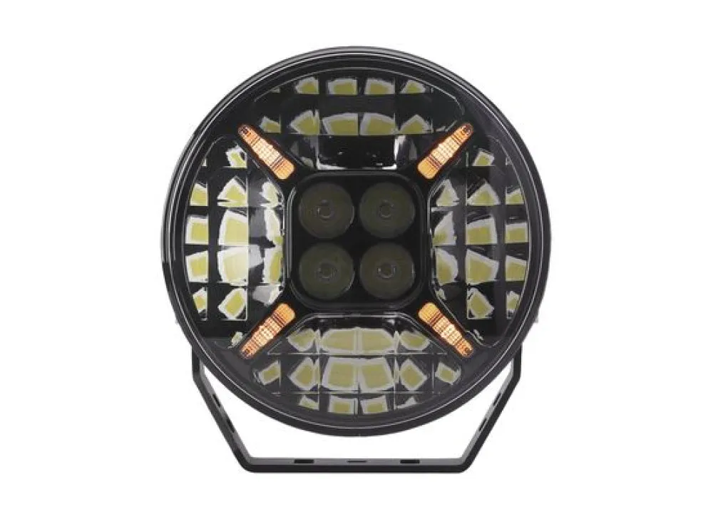 Hulk 7" Round 4x4 LED Driving Lamp | Black/Chrome