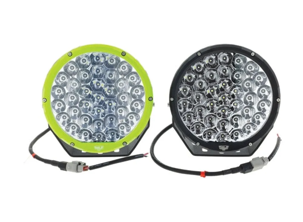 Hulk 9" LED Round 4x4 Driving Light Kit with Interchangeable Bezels