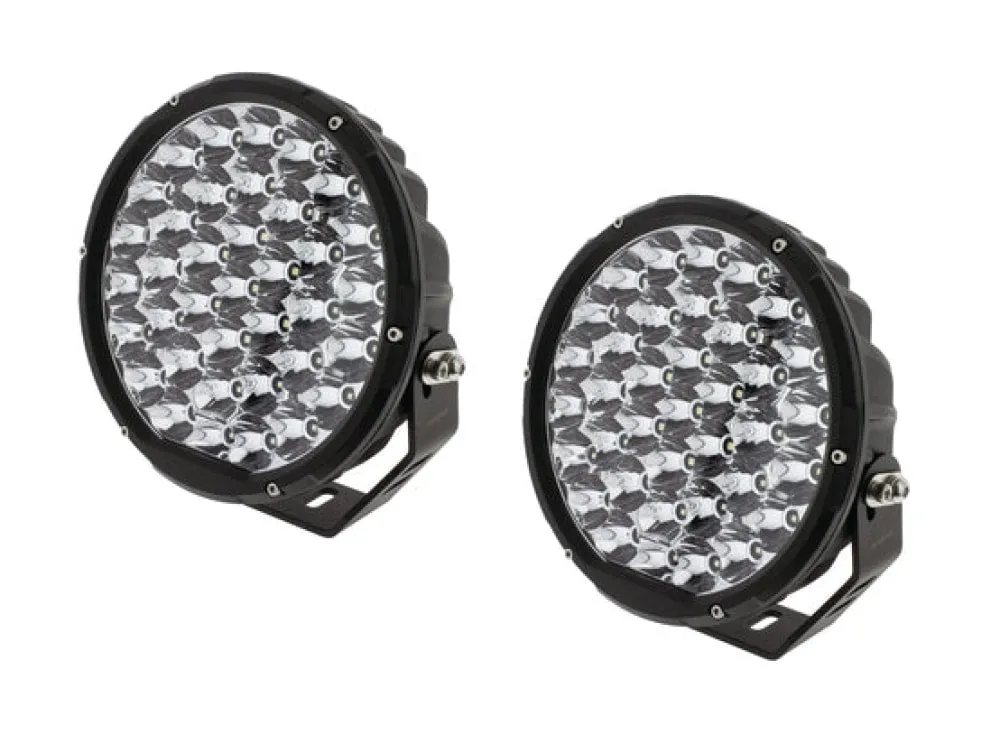 Hulk 9" LED Round 4x4 Driving Light Kit with Interchangeable Bezels