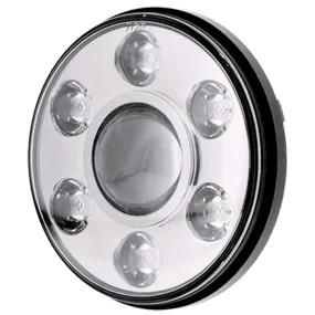 Ignite 7" Round LED Headlight | High/Low/DRL | Chrome Fascia