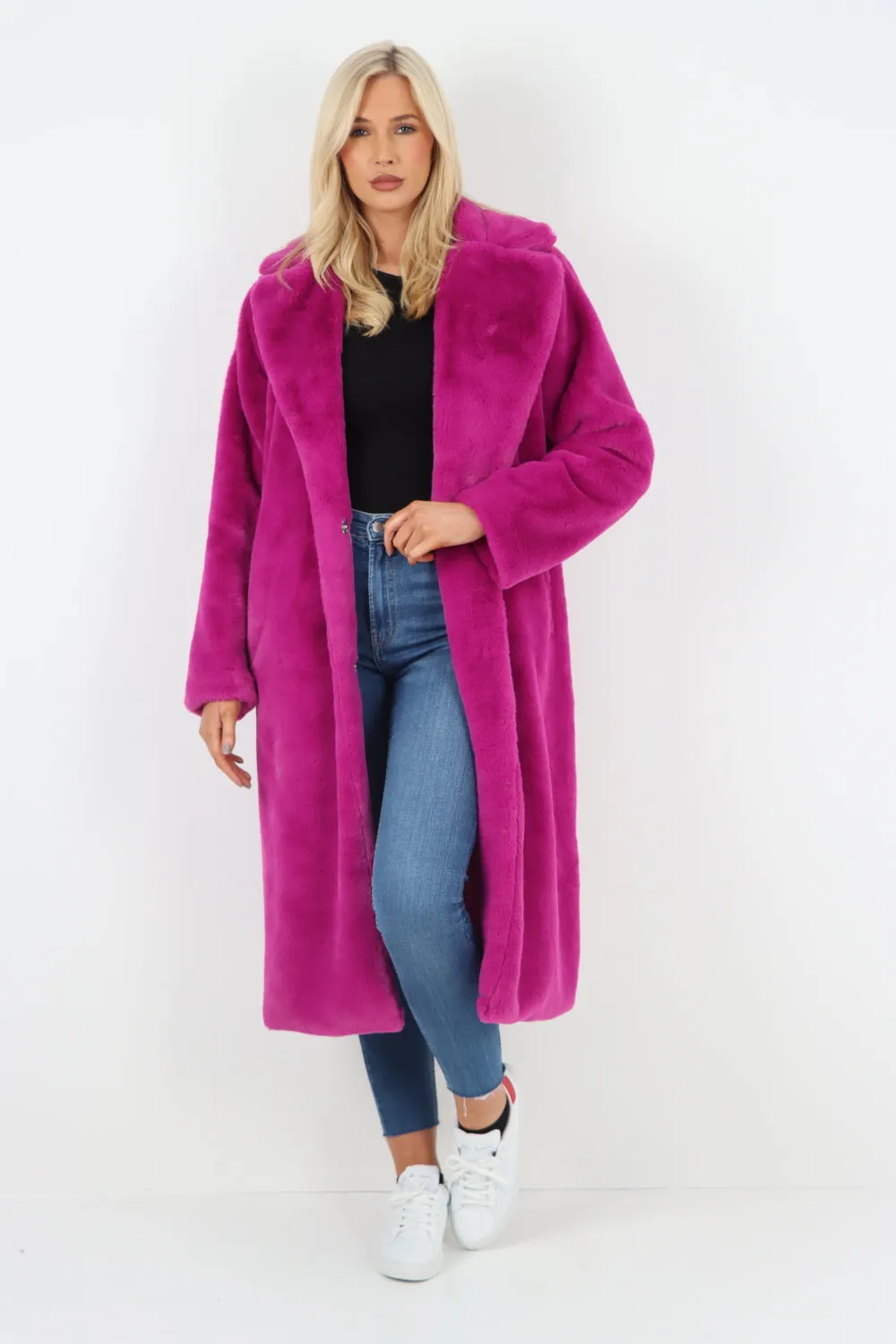 Italian Oversized Faux Fur Long Warm Teddy Coat