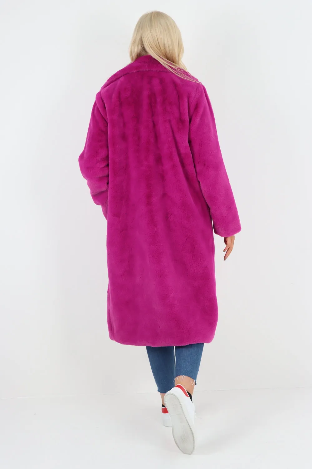 Italian Oversized Faux Fur Long Warm Teddy Coat