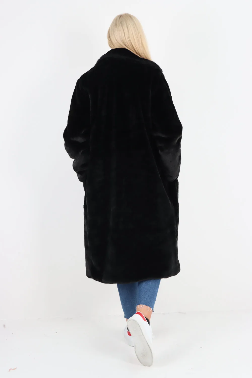 Italian Oversized Faux Fur Long Warm Teddy Coat