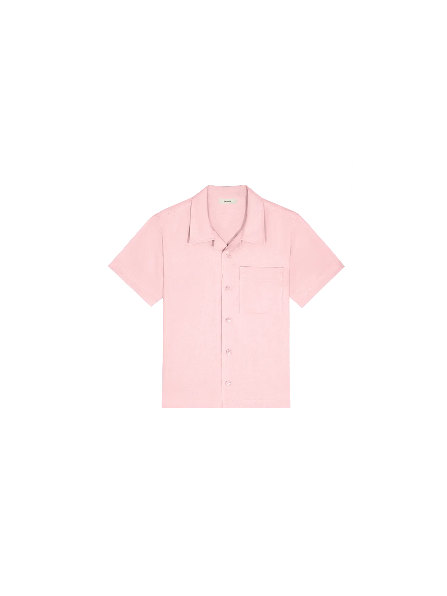 Kids' DNA Aloe Linen Camp Collared Shirt—magnolia pink