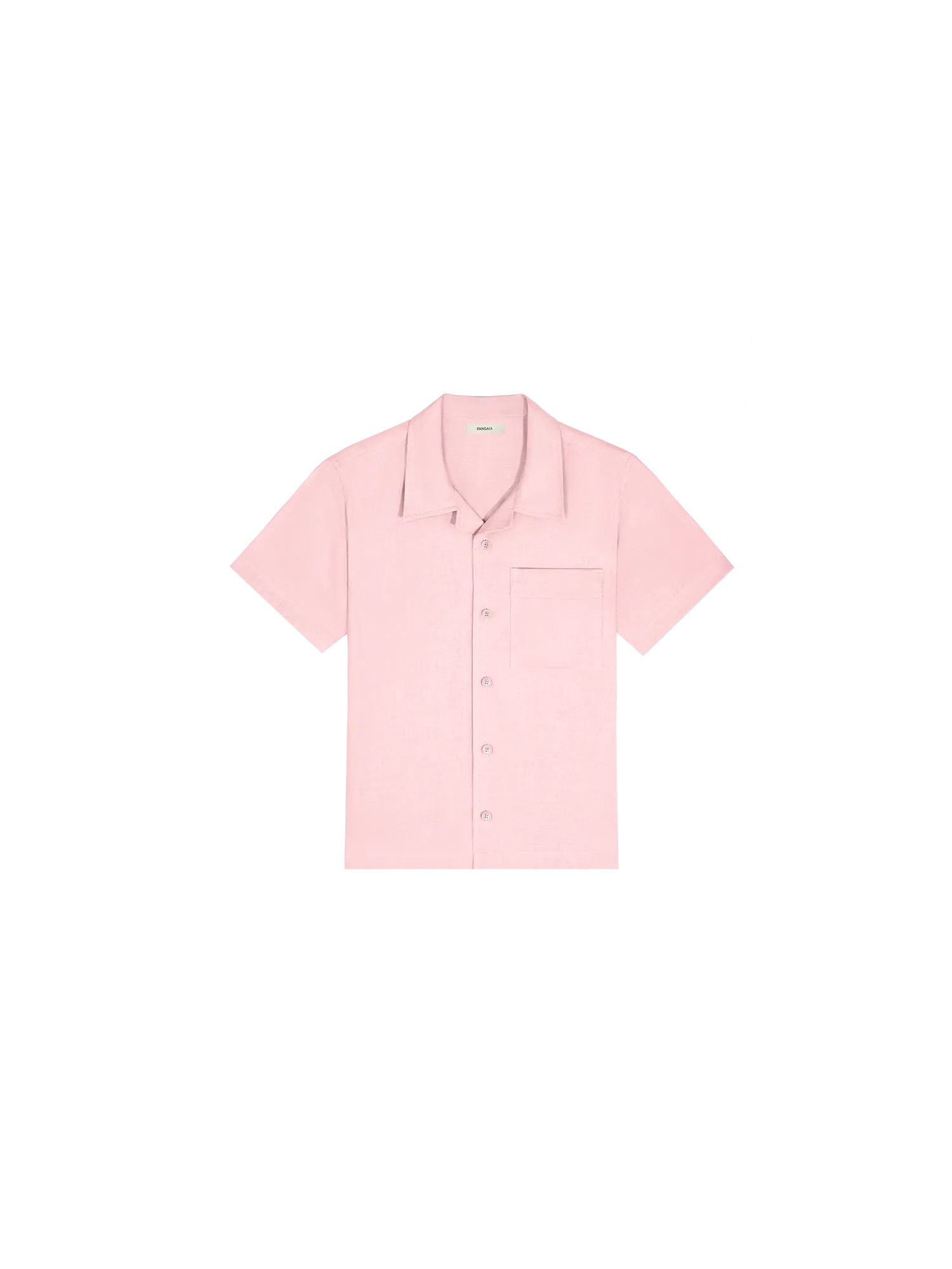 Kids' DNA Aloe Linen Camp Collared Shirt—magnolia pink