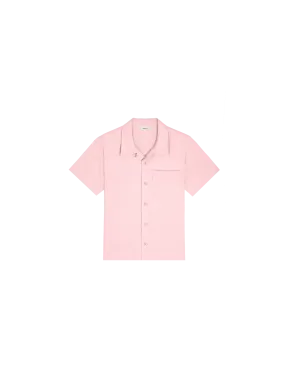 Kids' DNA Aloe Linen Camp Collared Shirt—magnolia pink