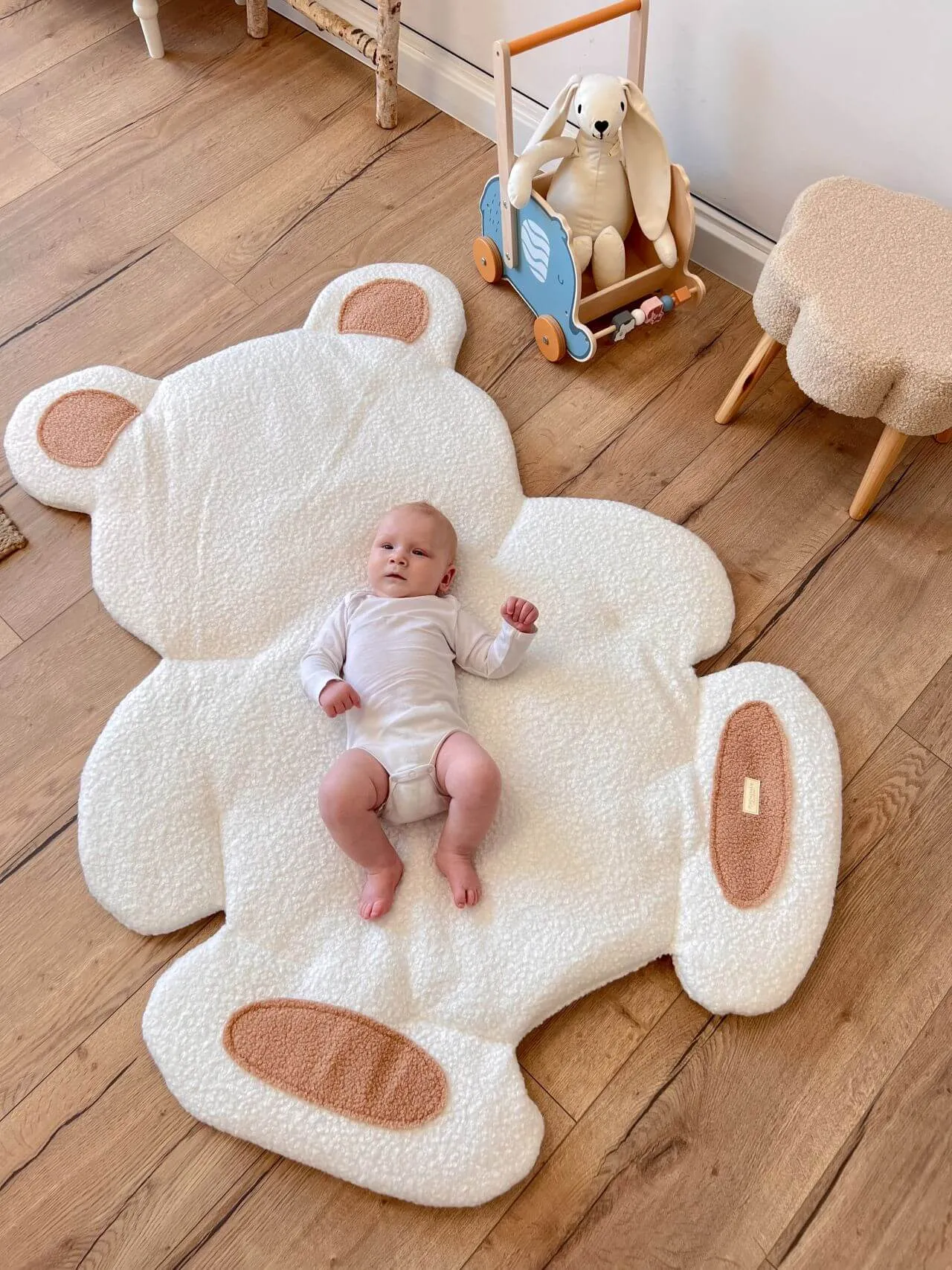 Large Bouclé Baby Floor Playmat "Bear" (4 colours)