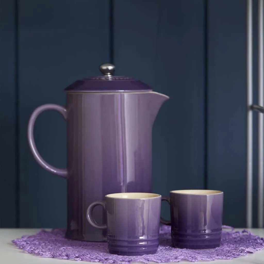 Le Creuset Stoneware Cafetiere with Metal Press 1L  Ultra Violet