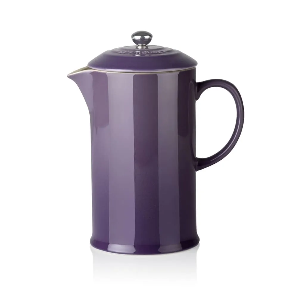 Le Creuset Stoneware Cafetiere with Metal Press 1L  Ultra Violet