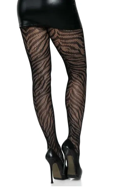 Leg Avenue Zebra Net Tights