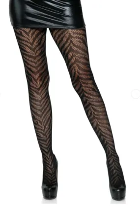 Leg Avenue Zebra Net Tights