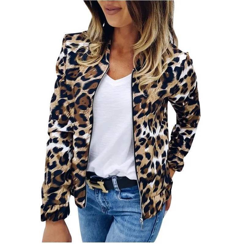 Leopard Zipper Jacket