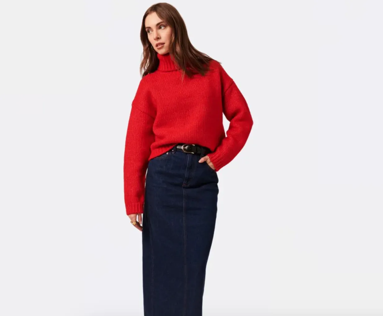 Line The Label Amelie Scarlet Sweater