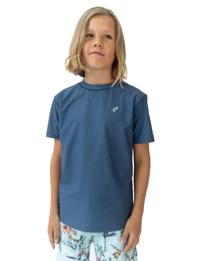 Lone Boys S/S Rash Shirt | Navy